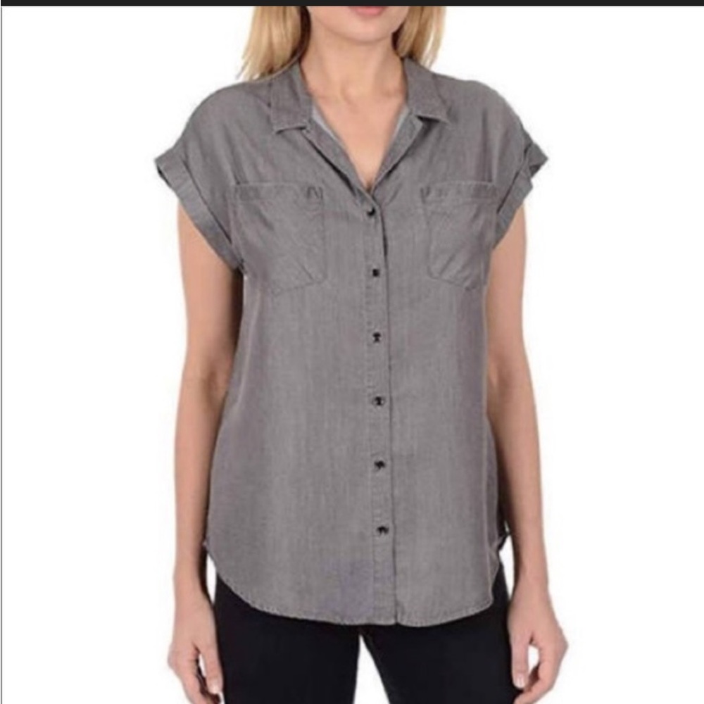 Jachs girlfriend short‎ sleeve button up size Small